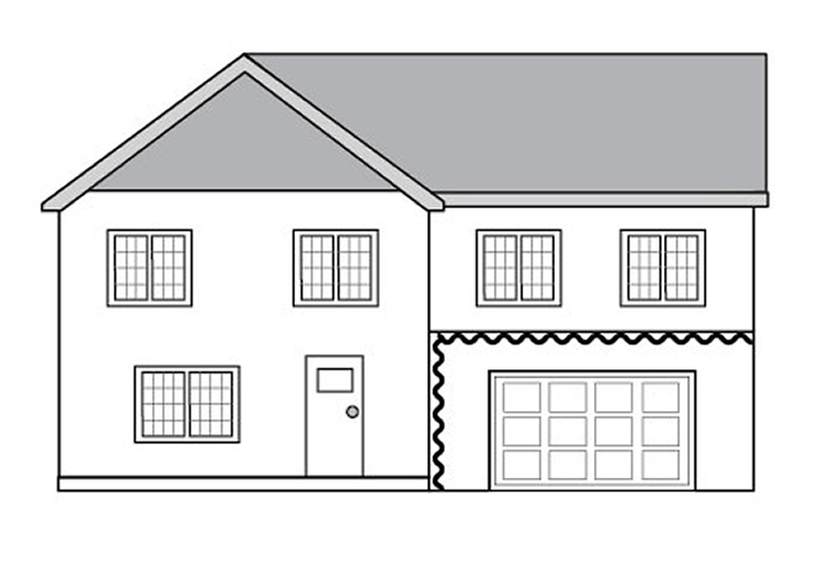 Garage Types (sketch) | Sound Home Inspection | CT & RI