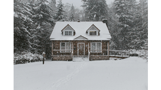 House Minding Service (house exterior in winter) | Sound Home Inspection | CT & RI