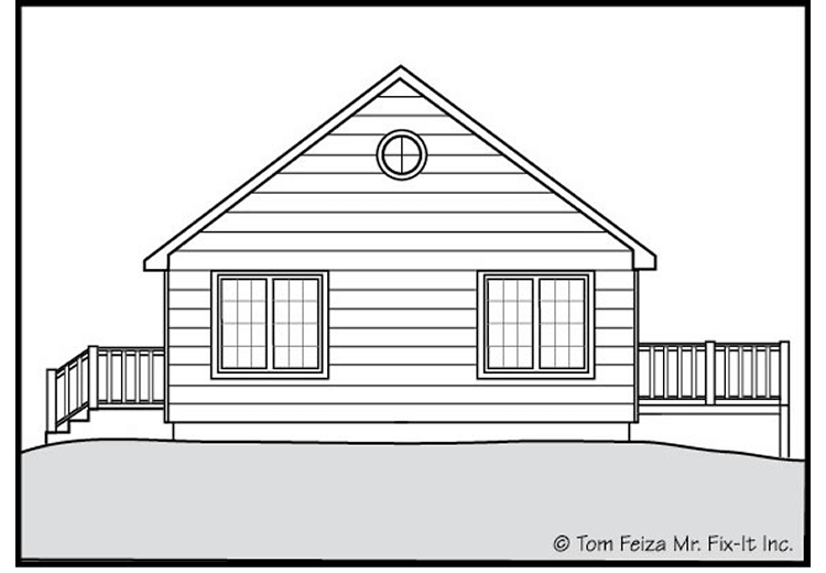 Exterior Home Property Trim (sketch) | Sound Home Inspection | CT & RI